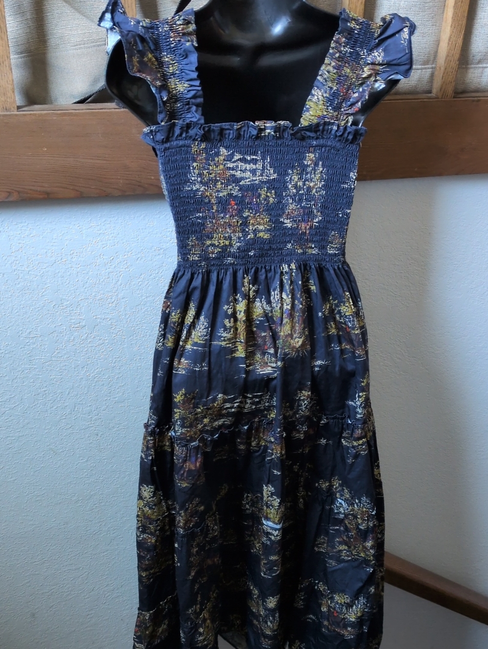✨Hill House Home Ellie Nap Dress in the Equestrian Toile Navy size Small - Picture 5 of 8